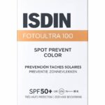 ضدآفتاب رنگی ISDIN Fotoultra 100 Spot Prevent Color SPF 50+  یک ضدآفتاب رنگی با محافظت بسیار بالا SPF 50+ برای استفاده روزانه است که علاوه بر محافظت در برابر اشعه‌های UVA و UVB، به پیشگیری از ایجاد و تشدید لک‌های ناشی از نور خورشید کمک می‌کند