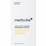 سرم روشن‌کننده ، زردچوبه و نیاسینامید مدکیوب | Medicube Kojic Acid Turmeric Niacinamide Serum 30ml
